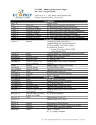 DC PREP – Edgewood Elementary Campus 2012-2013 Family Calendar DC PREP – Edgewood Elementary Campus 2012-2013 Family Calendar
