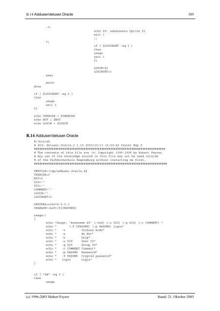 Technische Dokumentation zum Unix-Verbund ... - Dr. Hubert Feyrer