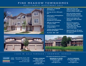 PINE COLLIERS MEADOW TURLEY TOWNHOMES MARTIN TUCKER