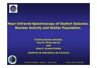 Near-Infrared Spectroscopy of Seyfert Galaxies. Nuclear Activity and ...