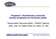 Abundancias y evoluciÃ³n quÃ­mica de galaxias con formaciÃ³n estelar.