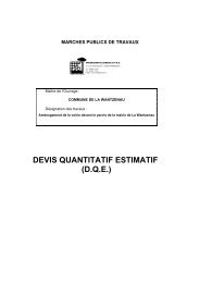 DEVIS QUANTITATIF ESTIMATIF (D.Q.E.)