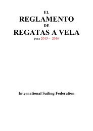 REGLAMENTO REGATAS A VELA