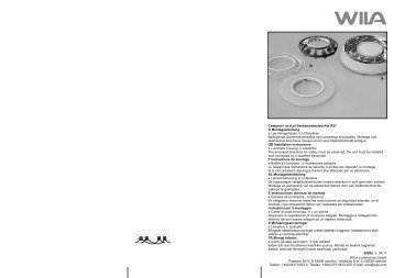 Montageanleitung - WILA Leuchten GmbH