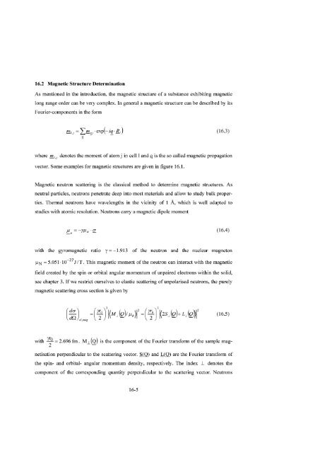 Neutron Scattering