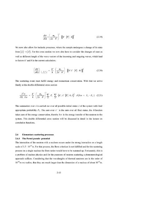 Neutron Scattering