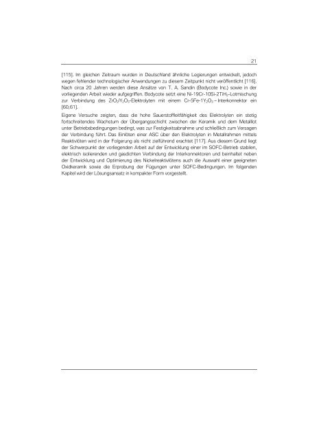 Nickelreaktivlot / Oxidkeramik-FÃ¼gungen als elektrisch ... - JuSER