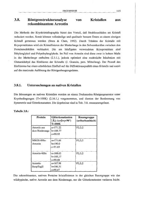 Arrestin hetero/oge Expression/l Mutagenese und biophy,sikalische Untersuchungen