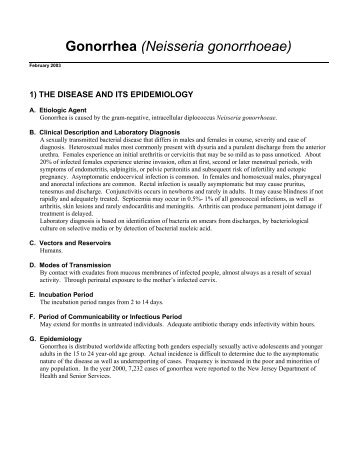 Gonorrhea (Neisseria gonorrhoeae)