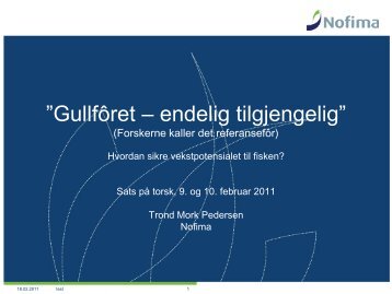 ”Gullfôret – endelig tilgjengelig”