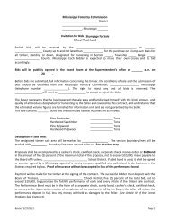 Bid Deposit/Contract - Mississippi Forestry Commission - ms.gov