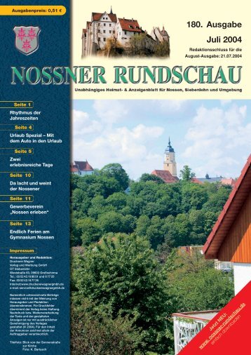 180. Ausgabe Juli 2004 - Nossner Rundschau