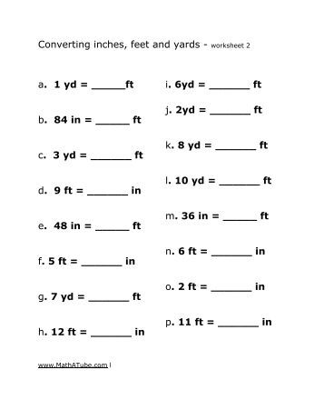 Worksheets Inches To Feet Worksheet converting inches to feet worksheet delibertad delibertad