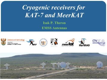 Cryogenic receivers for KAT-7 and MeerKAT