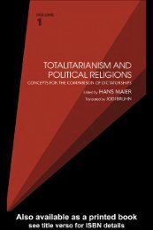 Totalitarianism and Political Religions [PDF]