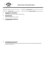 Board Action Information Sheet