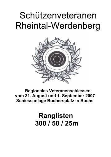 Schützenveteranen Rheintal-Werdenberg