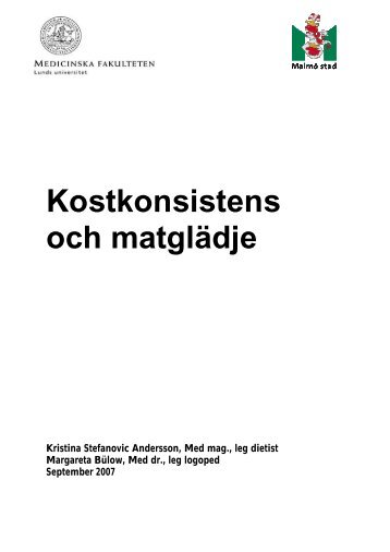 Kostkonsistens och matglädje