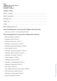 WBG Mitglieder-Betreuung / FO 36 64281 Darmstadt Fax