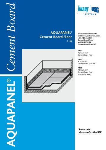 AQUAPANEL Cement Board Floor