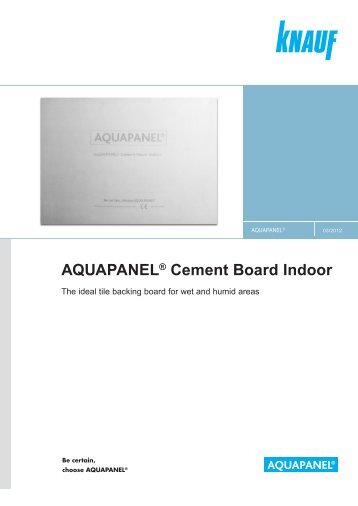 AQUAPANEL Cement Board Indoor