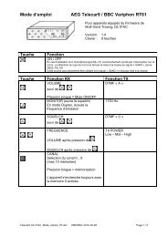 Mode d’emploi AEG Telecar9 / BBC Veriphon RT61