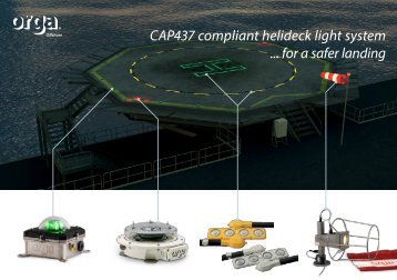 Orga Offshore - Helideck lighting CAA UK CAP437 standards