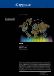 GLOBAL LOCATIONS EUROPE Hirschmann ... - webdav index