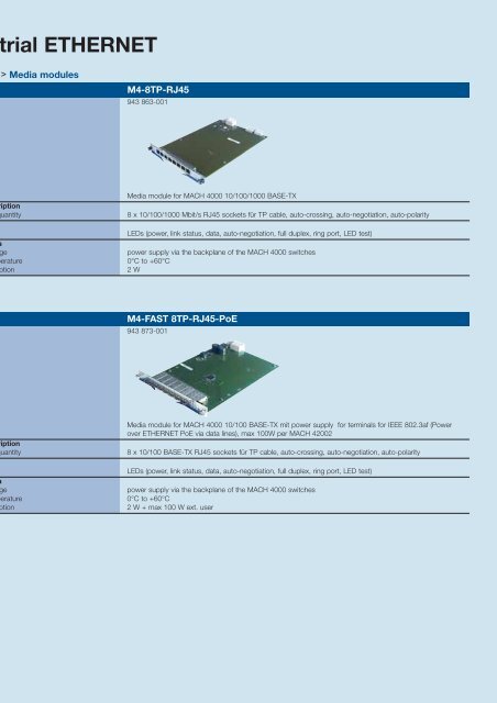 Industrial ETHERNET