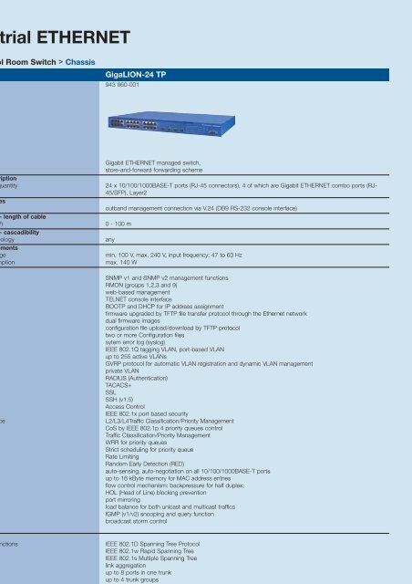 Industrial ETHERNET