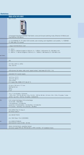 Industrial ETHERNET