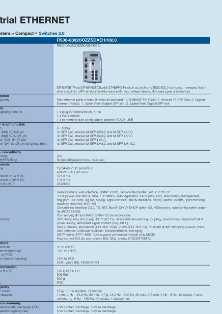 Industrial ETHERNET