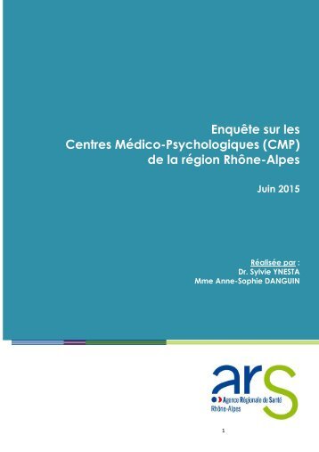 Centres Médico-Psychologiques (CMP) de la région Rhône-Alpes