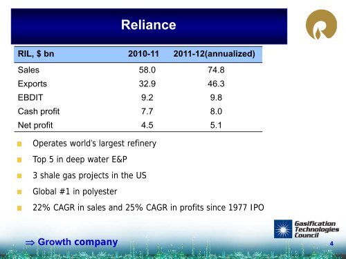 The Jamnagar Gasification Project