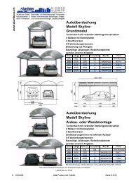 Carport Autoüberdachung Doppelcarport