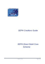 SEPA Creditors Guide SEPA Direct Debit Core Scheme