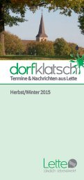dorfklatsch - Herbst/Winter 2015