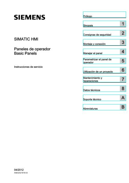 Hmi Panel Checklist.pdf hmi_basic_panels_operating_instructions_es-ES_es-ES
