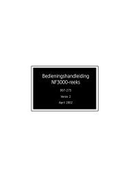 Bedieningshandleiding NF3000-reeks