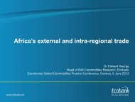 Africa’s external and intra-regional trade