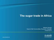 The sugar trade in Africa