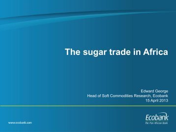 The sugar trade in Africa