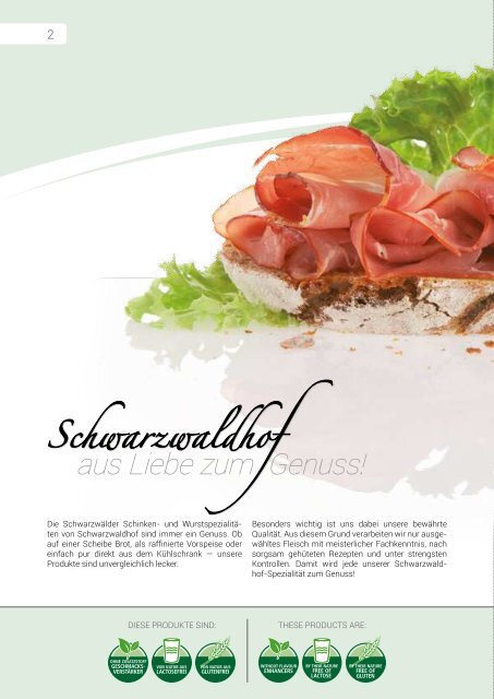 Schwarzwaldhof Produktkatalog 2015