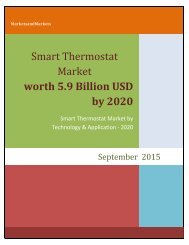 Smart Thermostat Market by Component and Network Connectivity - 2020 | MarketsandMarkets