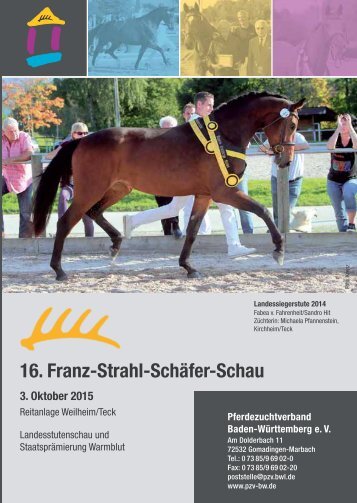 Landesstutenschau Baden-Württemberg - 3. Oktober 2015 Weilheim/Teck