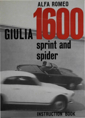 Alfa Romo Giulia 1600 Sprint and Spider