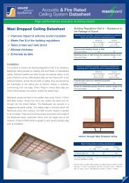 Acoustic & Fire Rated Ceiling System Datasheet