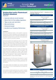 Acoustic Wall System Datasheet