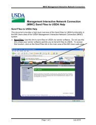 (MINC) Send Files to USDA Help