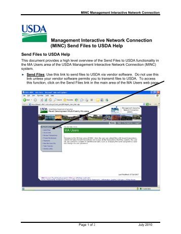 (MINC) Send Files to USDA Help